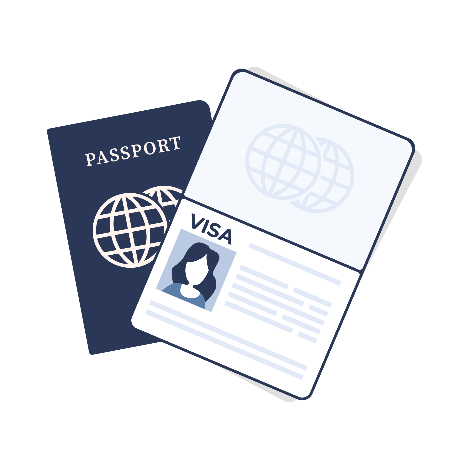 Ilustración de pasaporte mexicano