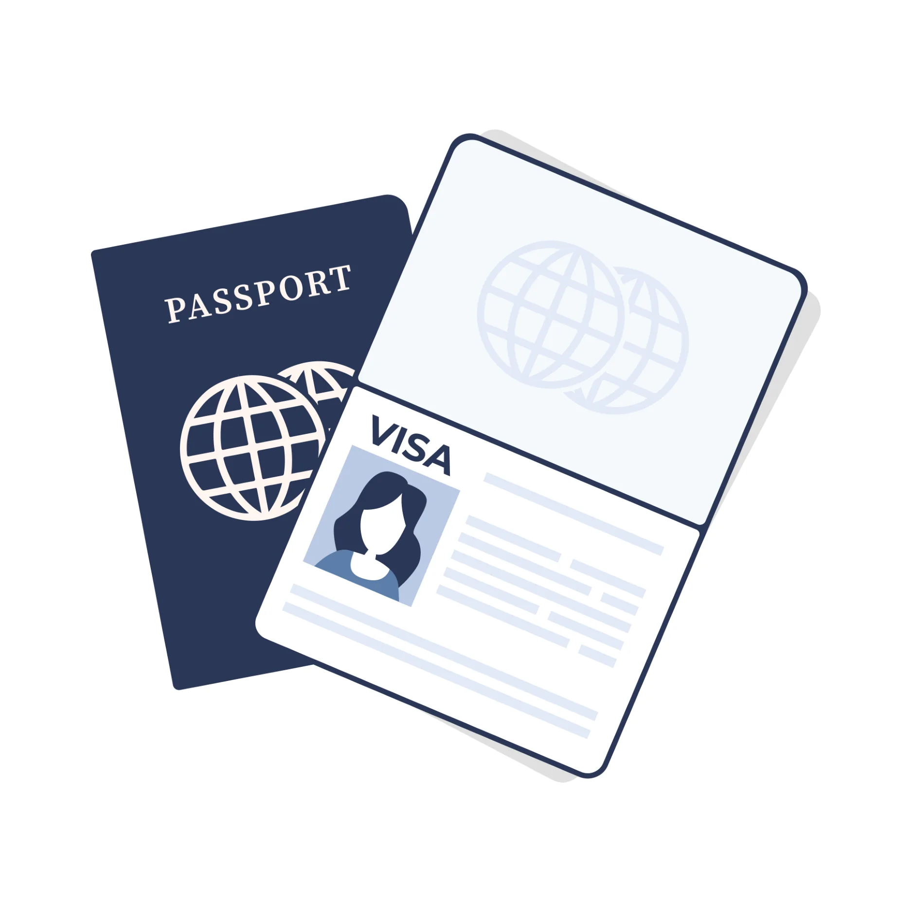 Ilustración de pasaporte mexicano
